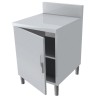 MEUBLE NEUTRE DESSUS INOX 304, 1 PORTE BATTANTE MNIA47-PBL L2G