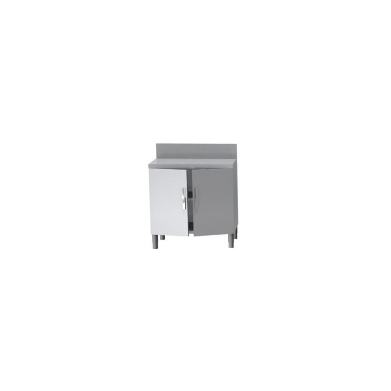 MEUBLE NEUTRE DESSUS INOX 304, 2 PORTES BATTANTES MNIA87-PBL L2G MEUBLE NEUTRE DESSUS INOX 304, 2 PORTES BATTANTES MNIA87-PBL L2G