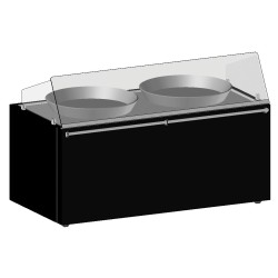 MEUBLE TRADITIONNEL DOUBLE PAELLA CHAUFFANT 300°C MPA20TRAD2P L2G