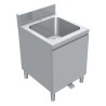 MEUBLE PLONGE 1 BAC 5X5X3 AVEC POUBELLE SUR TIROIR MPA67-TC L2G