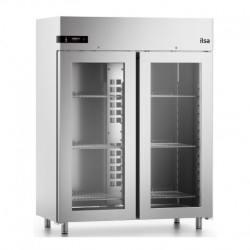 ARMOIRE RÉFRIGÉRÉE NEOS 1400 L - 2 PORTES VITRÉES - NÉGATIVE -20/-10°C AG142NV FURNOTEL
