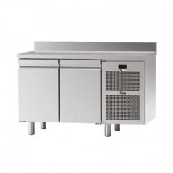 TABLE RÉFRIGÉRÉE ESSENTIAL GN 1/1 - 2 PORTES PLEINES - AVEC DOSSERET - POSITIVE 0/+10°C TGAES72P FURNOTEL