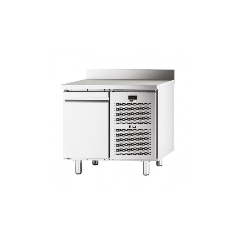 TABLE RÉFRIGÉRÉE NEOS GN 1/1 - 1 PORTE PLEINE - AVEC DOSSERET - POSITIVE -2/+8°C TGA71P FURNOTEL