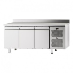 TABLE RÉFRIGÉRÉE NEOS GN 1/1 - 3 PORTES PLEINES - AVEC DOSSERET - NÉGATIVE -20/-10°C TGA73N FURNOTEL