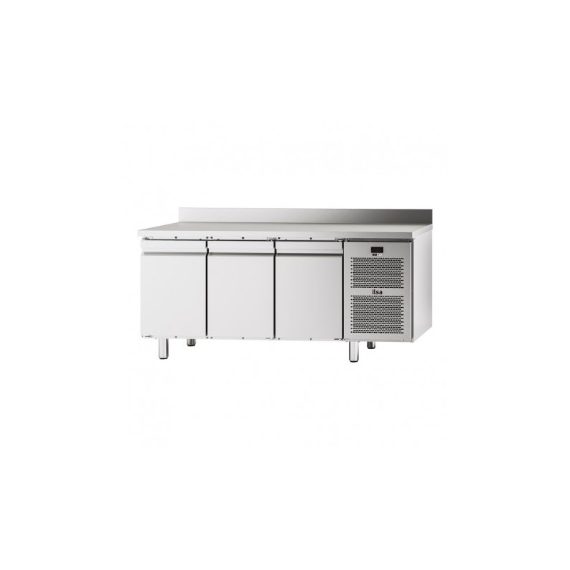TABLE RÉFRIGÉRÉE NEOS GN 1/1 - 3 PORTES PLEINES - AVEC DOSSERET - NÉGATIVE -20/-10°C TGA73N FURNOTEL