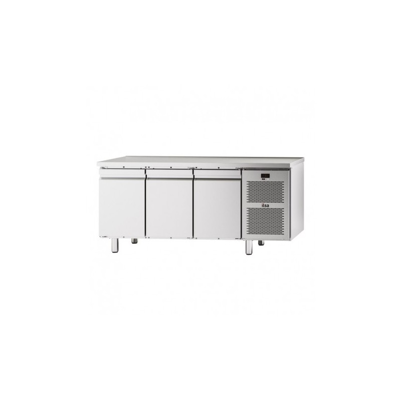 TABLE RÉFRIGÉRÉE NEOS GN 1/1 - 3 PORTES PLEINES - SANS DOSSERET - NÉGATIVE -20/-10°C TGP73N FURNOTEL