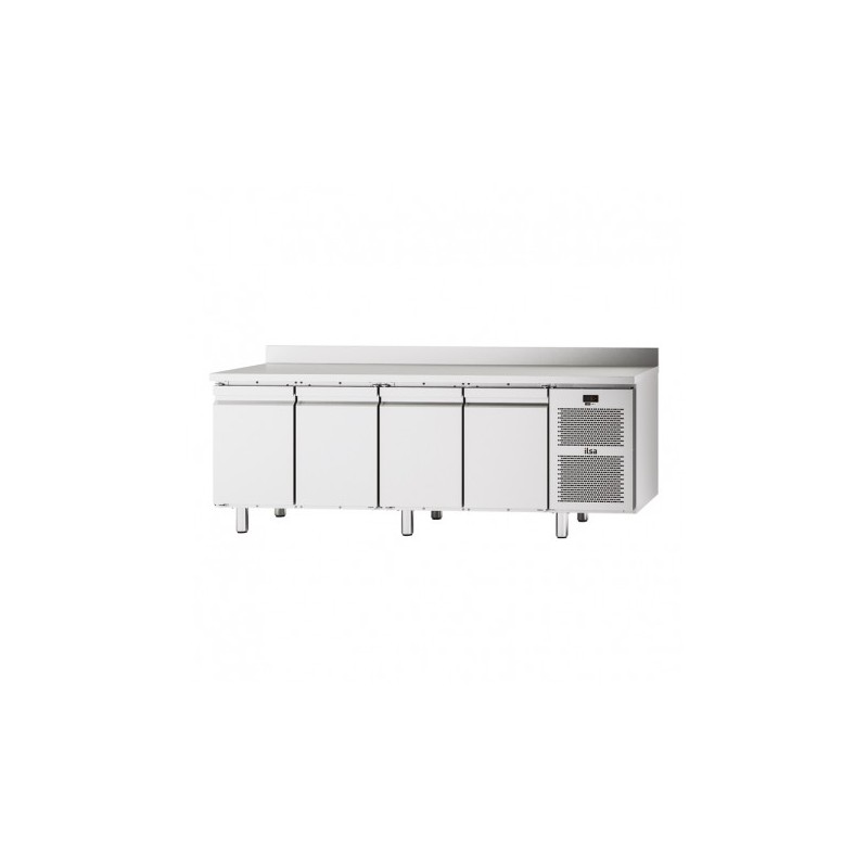 TABLE RÉFRIGÉRÉE NEOS GN 1/1 - 4 PORTES PLEINES - AVEC DOSSERET - NÉGATIVE -20/-10°C TGA74N FURNOTEL