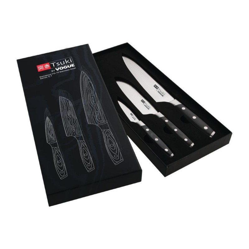 Coffret cadeau 3 couteaux Vogue Tsuki Series 7 CR403 Vogue Coffret cadeau 3 couteaux Vogue Tsuki Series 7 CR403 Vogue