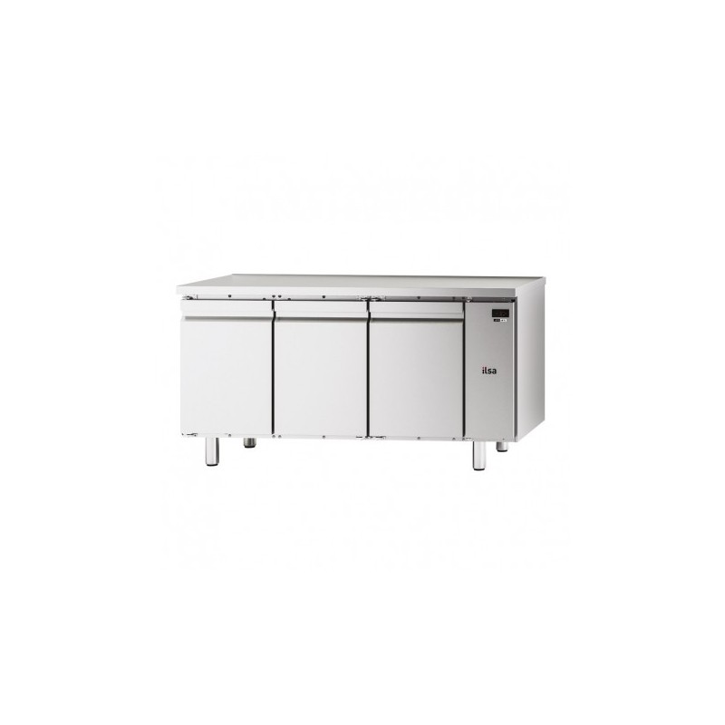 TABLE RÉFRIGÉRÉE NEOS GN 1/1 - 3 PORTES PLEINES - SANS DOSSERET - NÉGATIVE -20/-10°C TGP73NSG FURNOTEL
