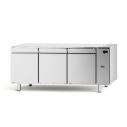TABLE RÉFRIGÉRÉE NEOS GN 1/1 - 3 PORTES PLEINES - SANS DESSUS - NÉGATIVE -20/-10°C TGS73NSG FURNOTEL