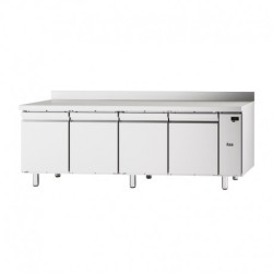 TABLE RÉFRIGÉRÉE NEOS GN 1/1 - 4 PORTES PLEINES - AVEC DOSSERET - NÉGATIVE -20/-10°C TGA74NSG FURNOTEL