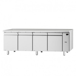 TABLE RÉFRIGÉRÉE NEOS GN 1/1 - 4 PORTES PLEINES - SANS DESSUS - NÉGATIVE -20/-10°C TGS74NSG FURNOTEL