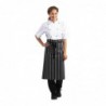 Tablier de cuisine Whites rayé blanc et noir A938 Whites Chefs Clothing