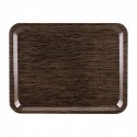 Plateau de service en mélamine Roltex Casino 43x33cm wengé CR766 Roltex
