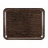 Plateau de service en mélamine Roltex Casino 43x33cm wengé CR766 Roltex