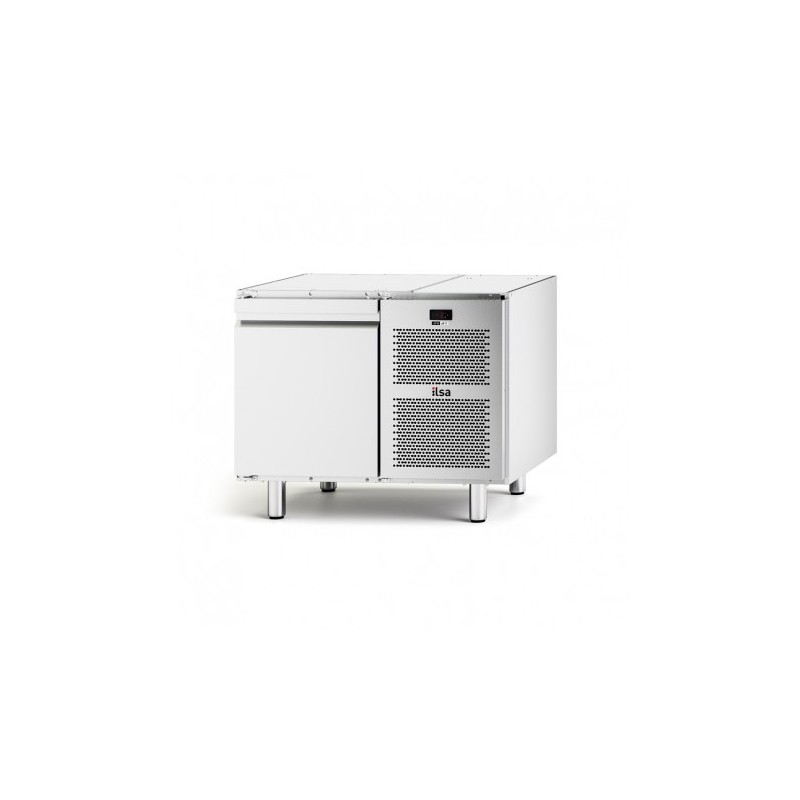 TABLE RÉFRIGÉRÉE PÂTISSIÈRE NEOS - 1 PORTE PLEINE - SANS DESSUS - NÉGATIVE -20°/-10°C TPS81N FURNOTEL