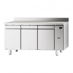 TABLE RÉFRIGÉRÉE PÂTISSIÈRE NEOS - 3 PORTES PLEINES - AVEC DOSSERET - POSITIVE -2°/+8°C - SANS GROUPE TPA83PSG FURNOTEL