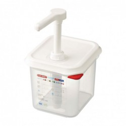 Distributeur de sauce Araven GN 1/6 transparent 2.6L CR820 Araven