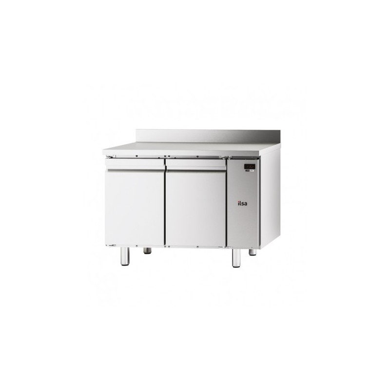 TABLE RÉFRIGÉRÉE PÂTISSIÈRE NEOS - 2 PORTES PLEINES - AVEC DOSSERET - NÉGATIVE -20/-10°C- SANS GROUPE TPA82NSG FURNOTEL