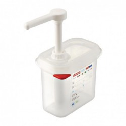 Distributeur de sauce Araven GN 1/9 transparent 1.5L CR821 Araven