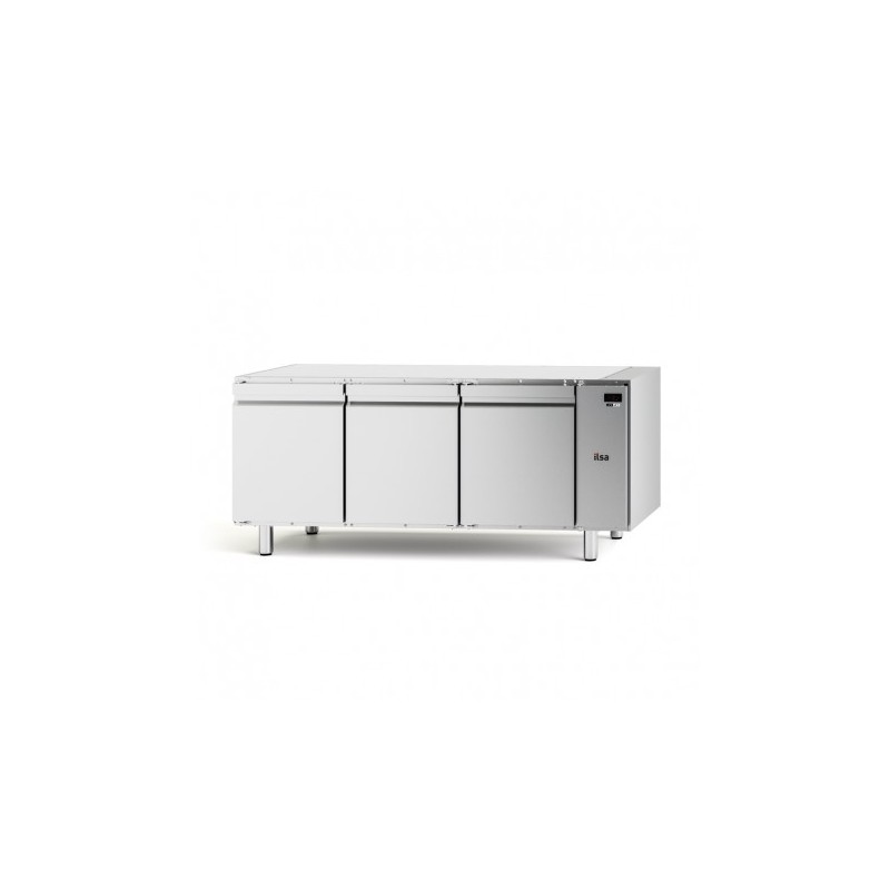 TABLE RÉFRIGÉRÉE PÂTISSIÈRE NEOS - 3 PORTES PLEINES - SANS DESSUS - NÉGATIVE -20/-10°C- SANS GROUPE TPS83NSG FURNOTEL