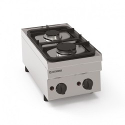 PLAQUE DE CUISSON TOP - 2 FEUX VIFS GAZ - GAMME 600 PC35G6 FURNOTEL