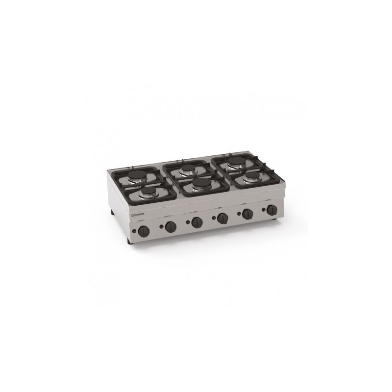 PLAQUE DE CUISSON TOP 6 FEUX VIFS GAZ - GAMME 600 PC105G6 FURNOTEL PLAQUE DE CUISSON TOP 6 FEUX VIFS GAZ - GAMME 600 PC105G6 FURNOTEL