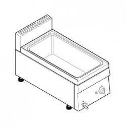 BAIN MARIE GN 1/1 GAZ - GAMME 600 BM35GG6 FURNOTEL