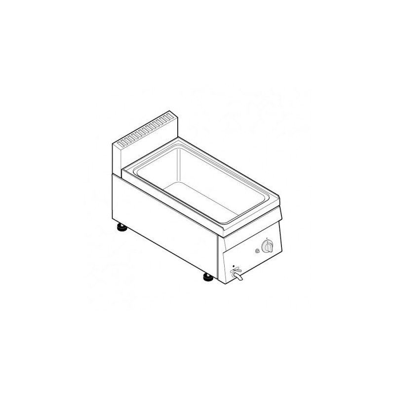 BAIN MARIE GN 1/1 GAZ - GAMME 600 BM35GG6 FURNOTEL