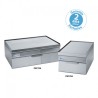 PLAN DE TRAVAIL AVEC TIROIR GN 1/2 - GAMME 600 PNC706 FURNOTEL