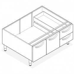 PLACARD 2 PORTES 2 TIROIRS - GAMME 600 VNC1050 FURNOTEL