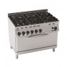 FOURNEAU 6 FEUX SUR FOUR GAZ EXTRA LARGE PFX105GG7 FURNOTEL
