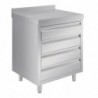 Meuble 4 tiroirs inox Vogue CR988 Vogue