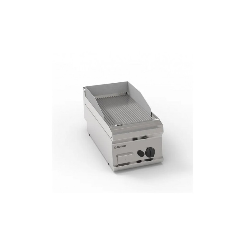 PLAQUE À SNACKER GAZ - RAINURÉE SIMPLE - PROF 700 MM FTR35G71 FURNOTEL
