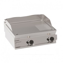 PLAQUE À SNACKER GAZ - MIXTE DOUBLE - PROF 700 MM FTR70G71 FURNOTEL