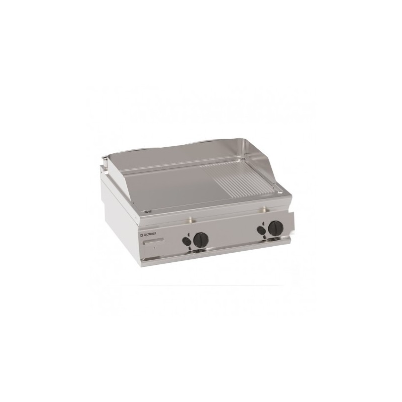PLAQUE À SNACKER GAZ - MIXTE DOUBLE - PROF 700 MM FTR70G71 FURNOTEL