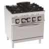 FOURNEAU 4 FEUX / FOUR GAZ GN 2/1 PFG8GG7 FURNOTEL