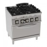 FOURNEAU 4 FEUX SUPER / FOUR GAZ GN 2/1 PFG8SGG7 FURNOTEL