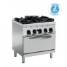 FOURNEAU 4 FEUX / FOUR ÉLECTRIQUE GN 2/1 PFG8G7 FURNOTEL
