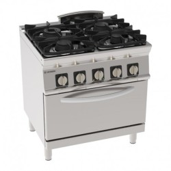 FOURNEAU 4 FEUX / FOUR ÉLECTRIQUE GN1/1 PFG8V7 FURNOTEL
