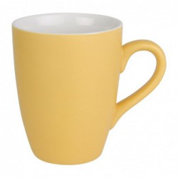 Mug pastel mat en porcelaine Olympia jaune 320ml  CS040 Olympia