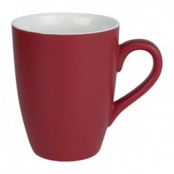 Mug pastel mat en porcelaine Olympia rouge 320ml  CS043 Olympia