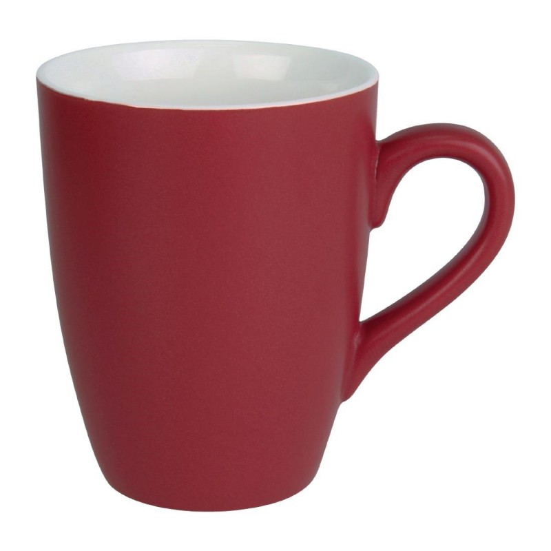 Mug pastel mat en porcelaine Olympia rouge 320ml CS043 Olympia Mug pastel mat en porcelaine Olympia rouge 320ml CS043 Olympia
