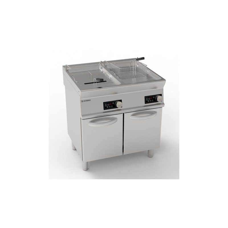 FRITEUSE ÉLECTRIQUE SUR COFFRE COMMANDES ELECTRONIQUES 2 X 17 LITRES FRD87FE7 FURNOTEL