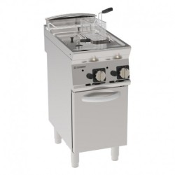 FRITEUSE GAZ 2 x 8  L - SUR COFFRE - TUYERES TRAVERSANTES FR48FG7 FURNOTEL