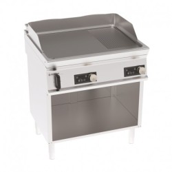 ÉLEMENT MONOBLOC PLAQUE À SNACKER MIXTE - 2 ZONES - COMMANDES ÉLECTRONIQUES FTRD8FE71 FURNOTEL