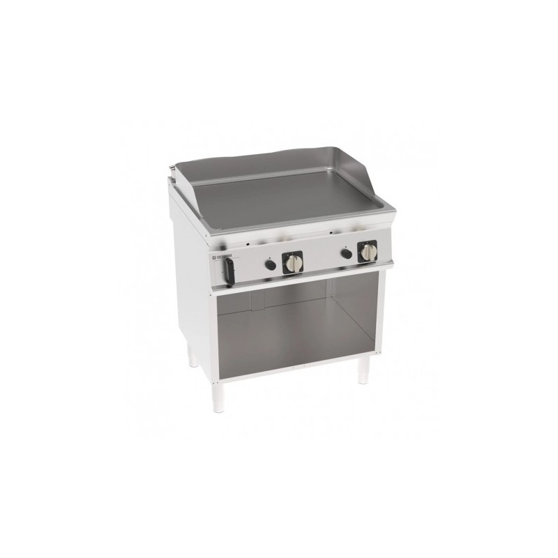 ÉLEMENT MONOBLOC PLAQUE À SNACKER LISSE - 2 ZONES - GAZ FTL8FG71 FURNOTEL