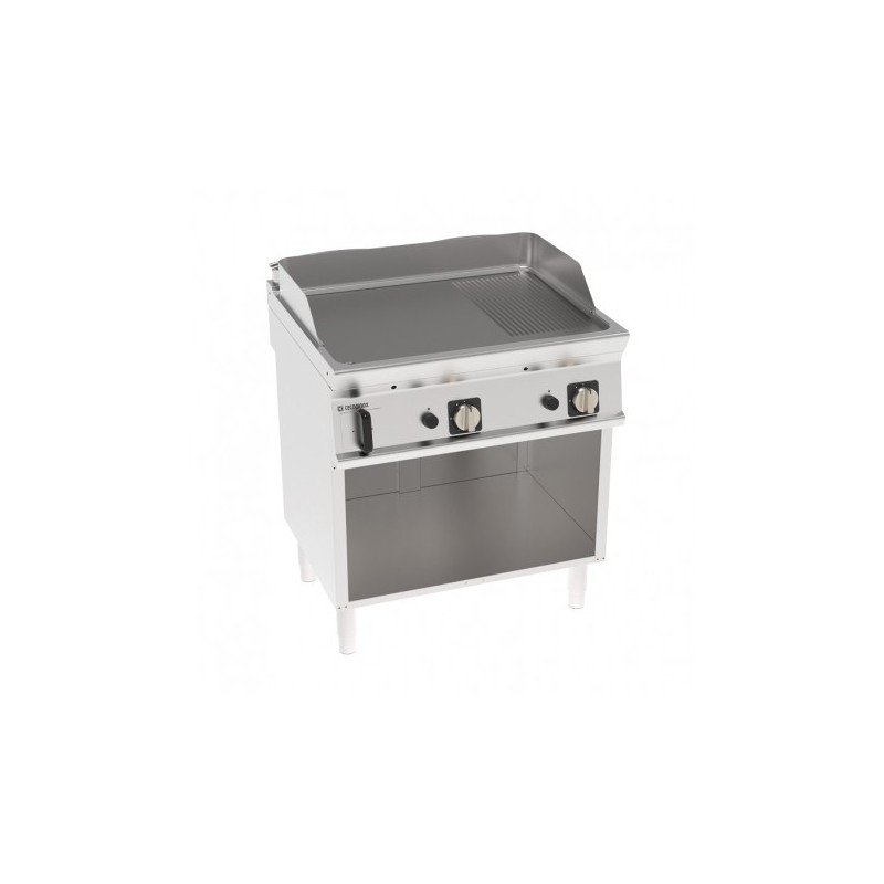 ÉLEMENT MONOBLOC PLAQUE À SNACKER MIXTE - 2 ZONES - GAZ FTR8FG71 FURNOTEL
