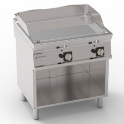 ÉLEMENT MONOBLOC PLAQUE À SNACKER LISSE CHROMÉE - SUR PLACARD OUVERT - DOUBLES - COMMANDES MÉCANIQUES - GAZ FTC8FG7 FURNOTEL
