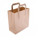 Petits sacs en papier recyclé marron Fiesta Compostable (lot de 250) CS351 Fiesta